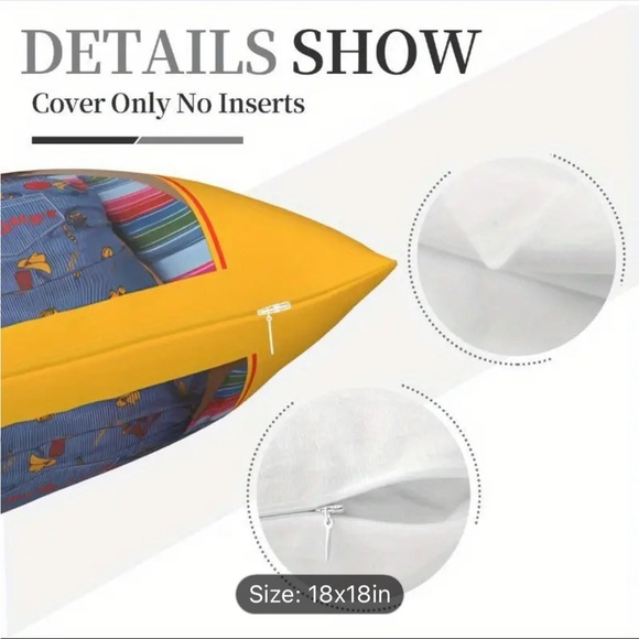 🧡 Childs Play Chucky Collectible Pillow Cover
18x18 - Picture 3 of 4